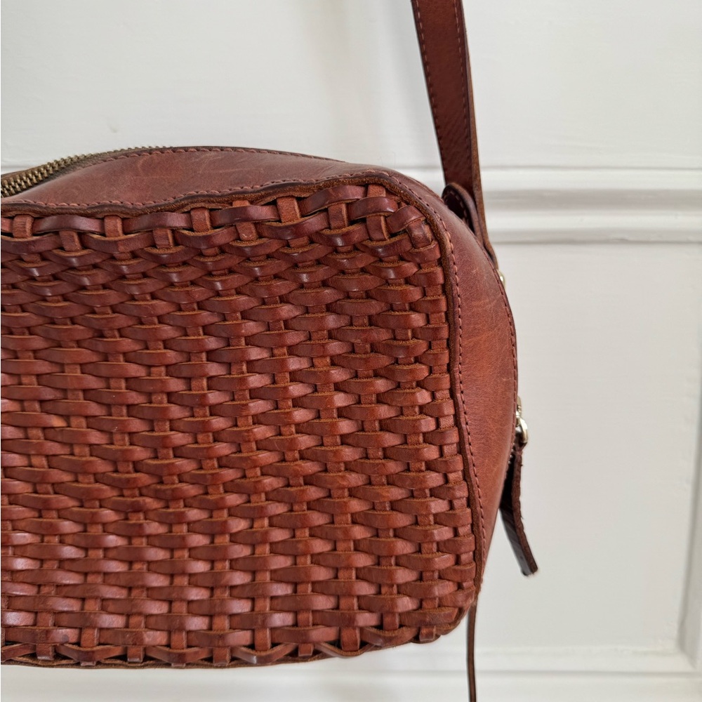 Brown Woven Crossbody Bag - Picture 2 of 5